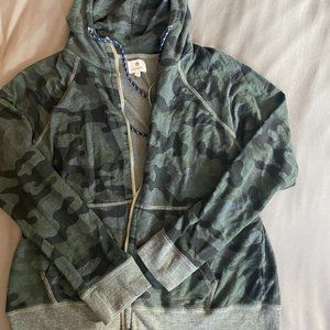 Sundry Camo Premium Zip Hoodie